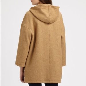 Jolt Camel Peacoat with oversized hood